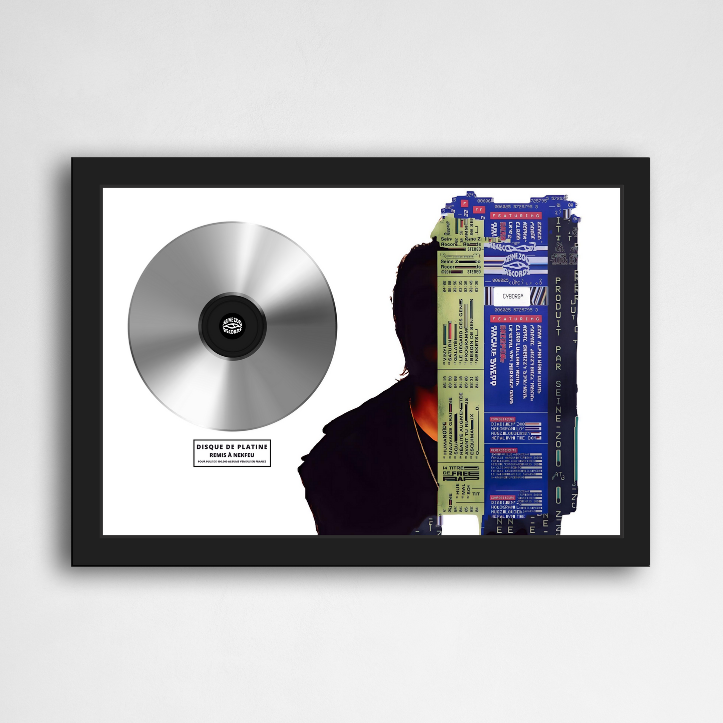 Disque de platine Nekfeu - Cyborg | Rapcertif