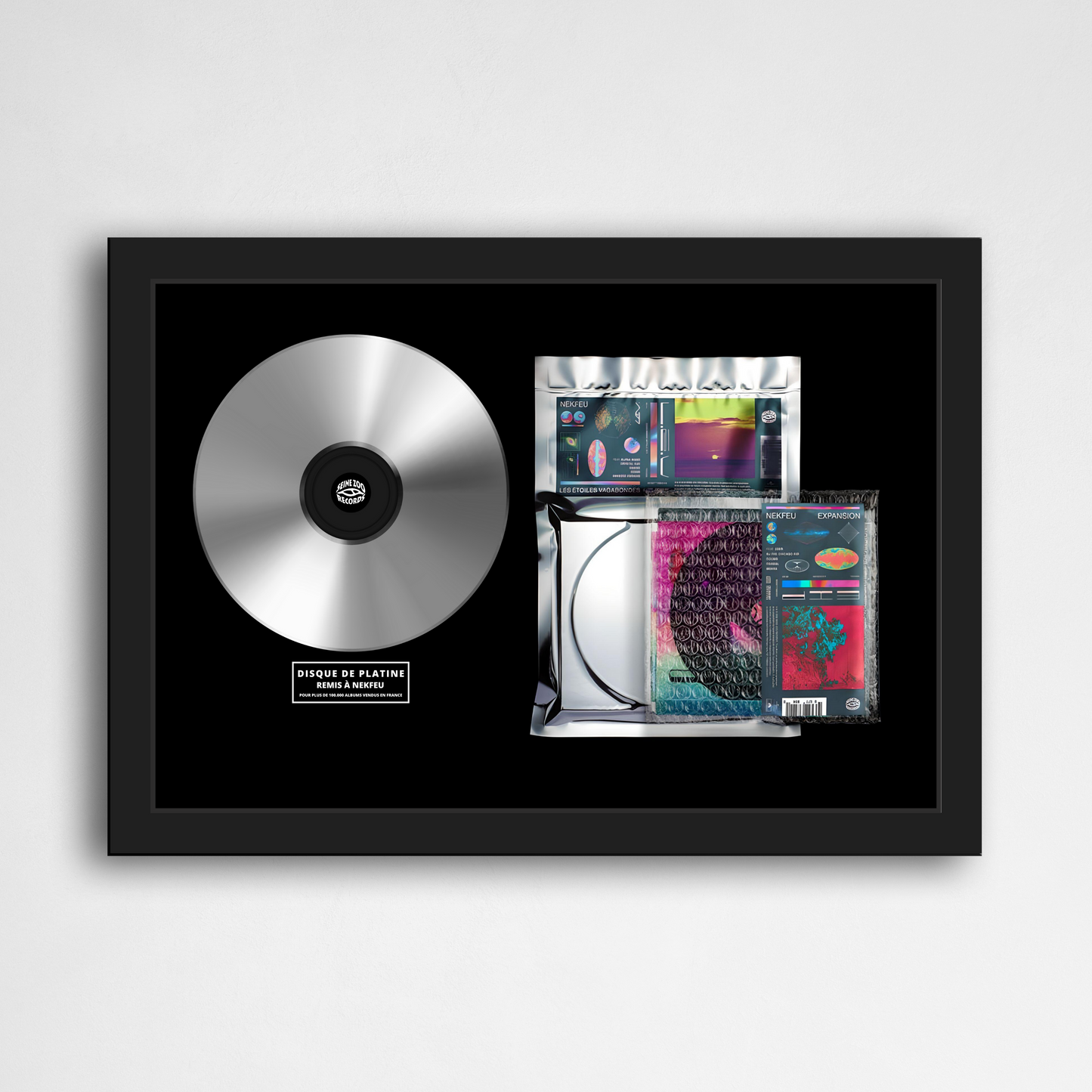 Disque de platine Nekfeu - Les étoiles vagabondes | Rapcertif