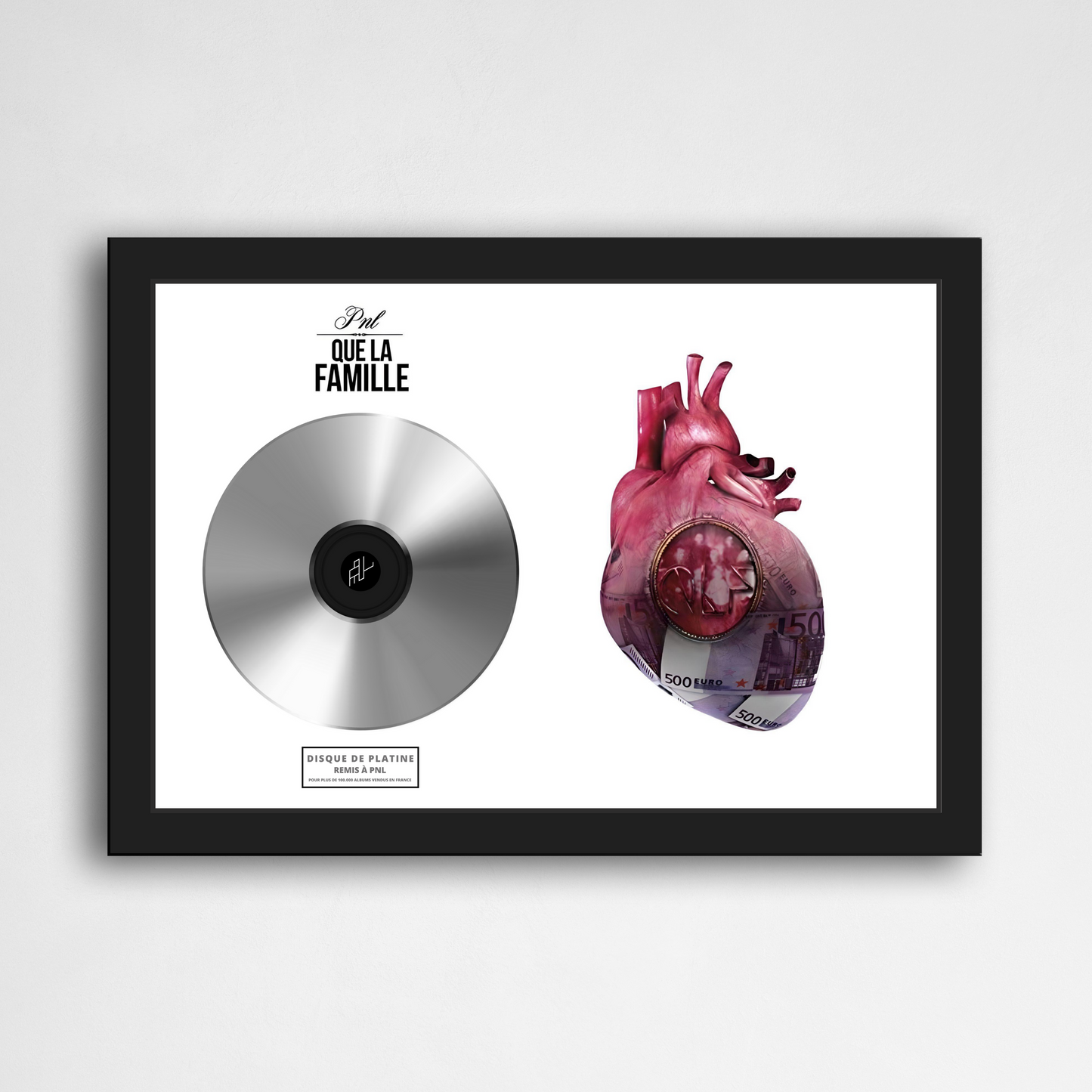 Disque de platine PNL - Que la famille | Rapcertif