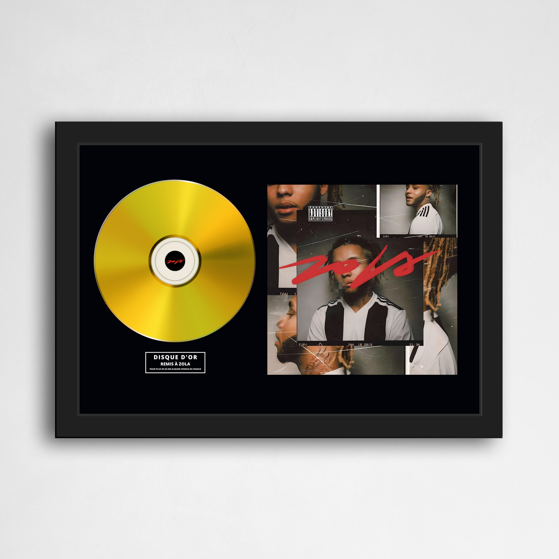 Disque d'or Zola - Cicatrices | Rapcertif