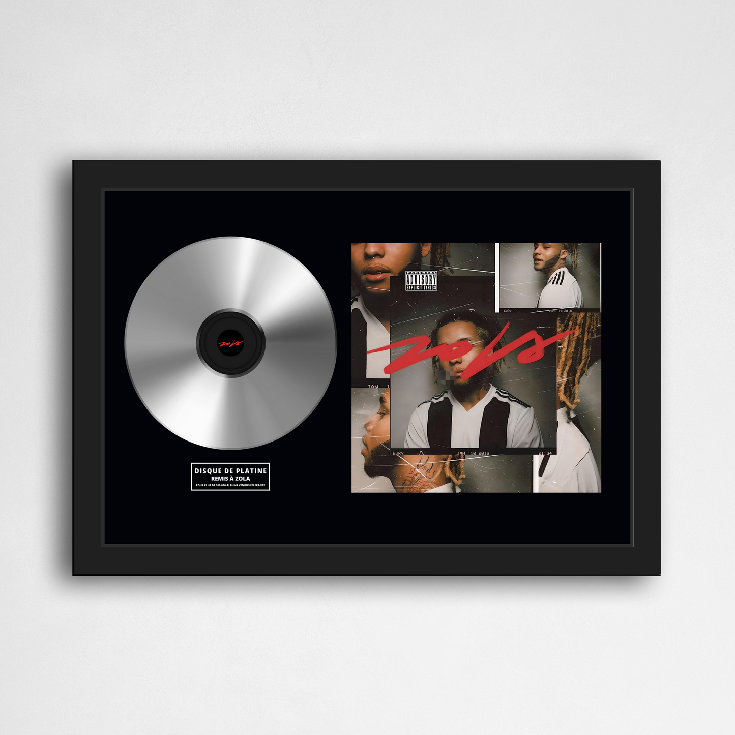 Disque de platine Zola - Cicatrices | Rapcertif