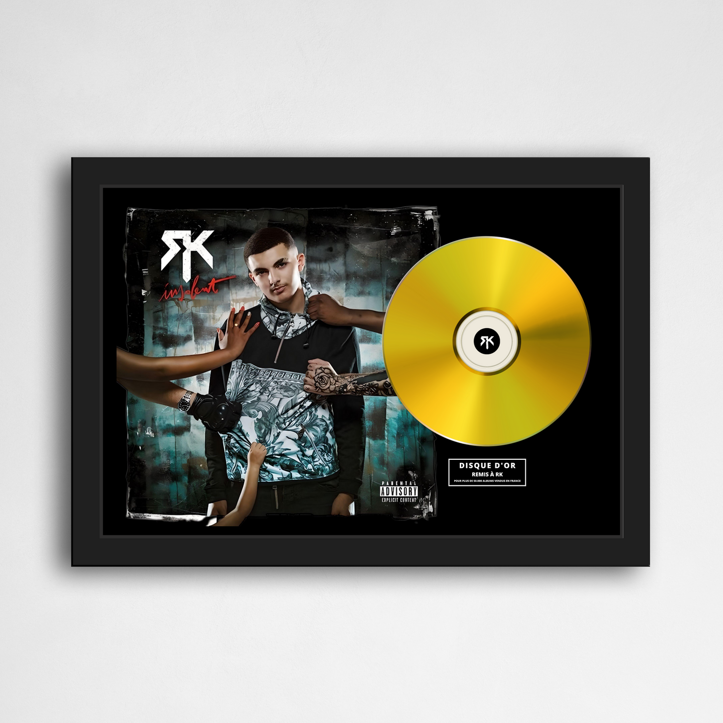 Disque d'or RK - Insolent | Rapcertif