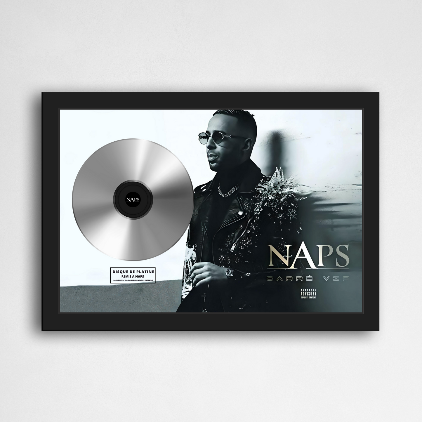 Disque de platine Naps - Carré VIP | Rapcertif