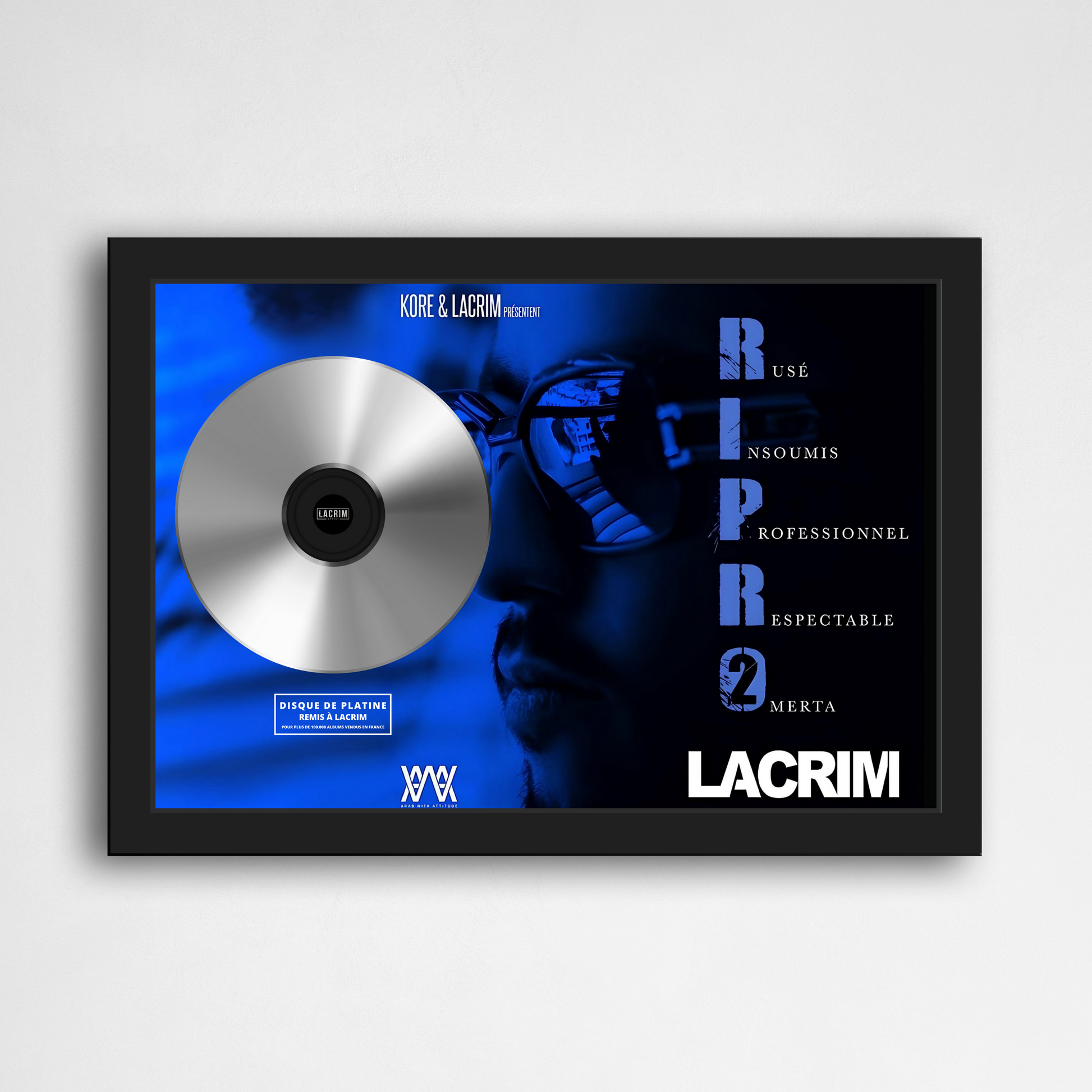 Disque de platine Lacrim - RIPRO 2 | Rapcertif