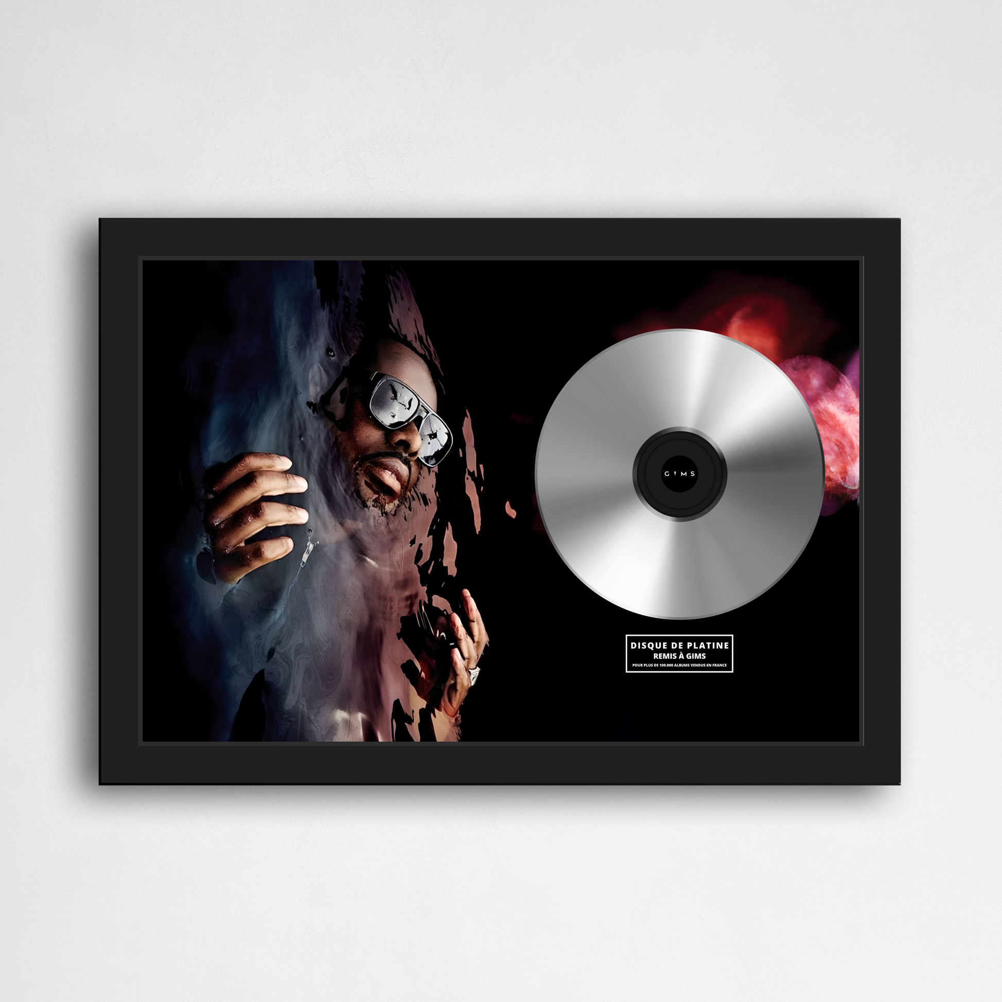 Disque de platine Gims - Mon coeur avait raison | Rapcertif