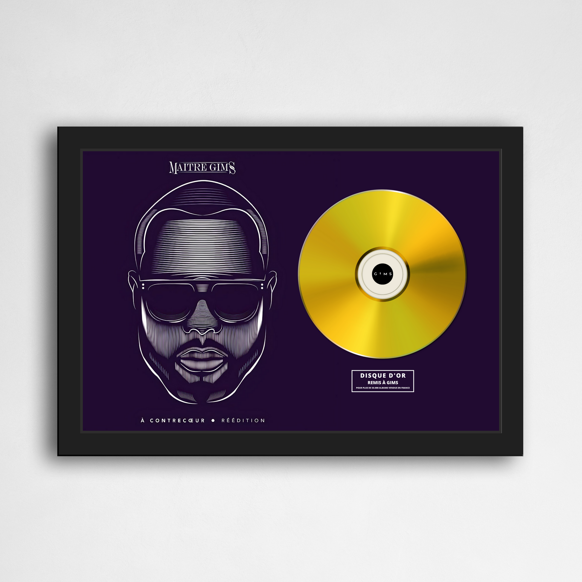 Disque d'or Gims - À contrecœur | Rapcertif