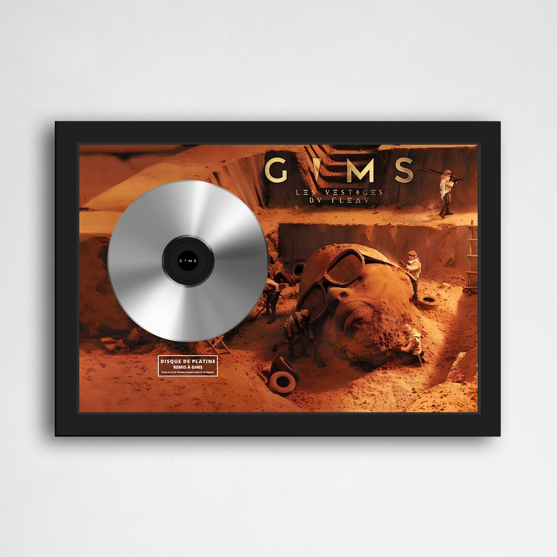 Disque de platine Gims - LES VESTIGES DU FLÉAU | Rapcertif