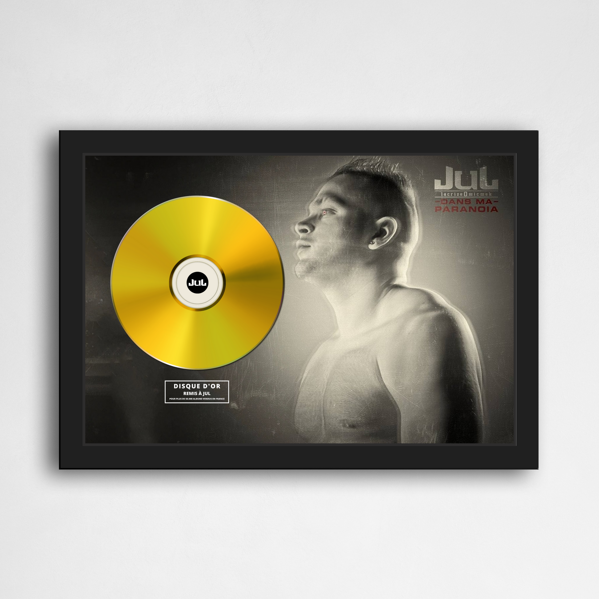 Disque d'or Jul - Dans ma paranoïa | Rapcertif