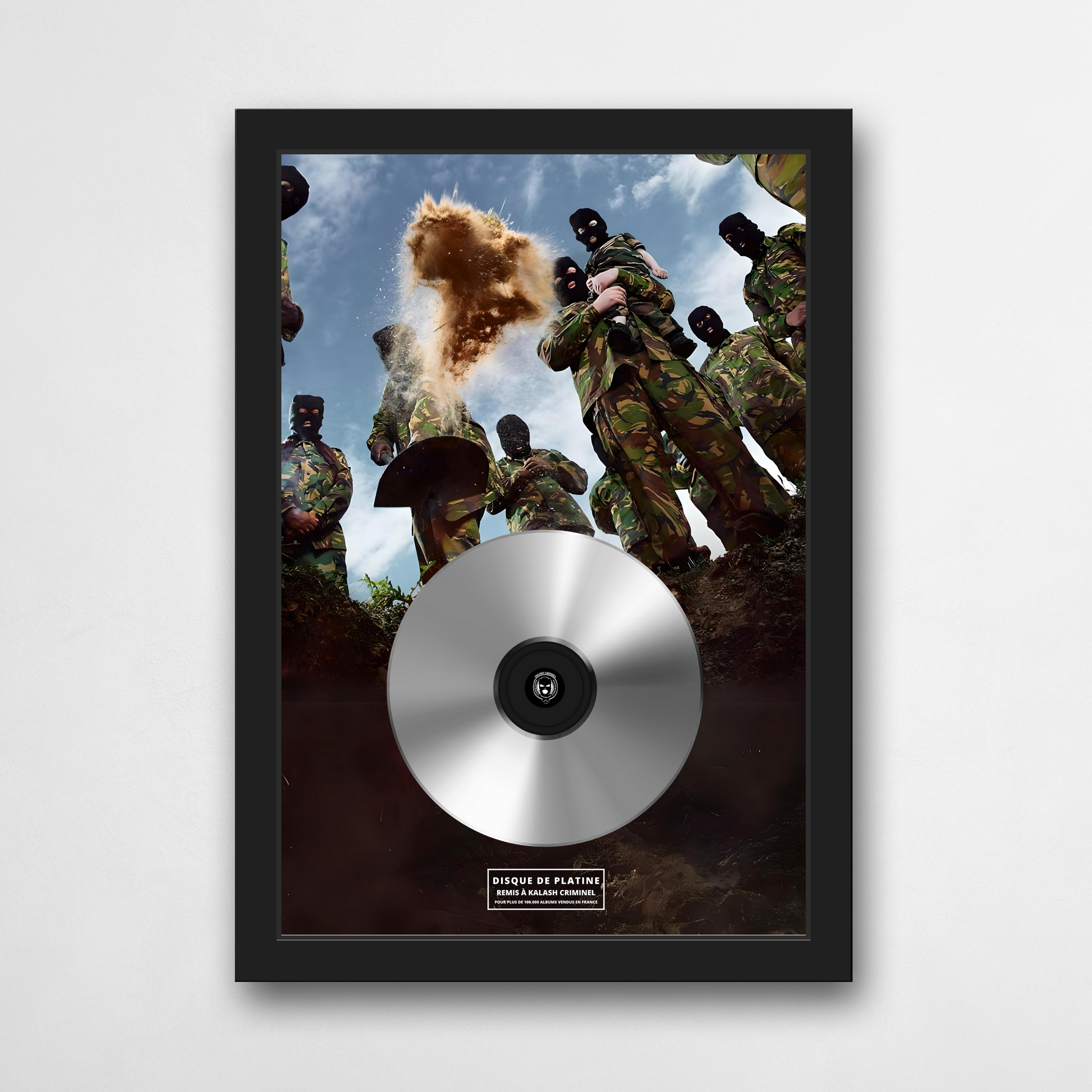 Disque de platine Kalash Criminel - BON COURAGE | Rapcertif