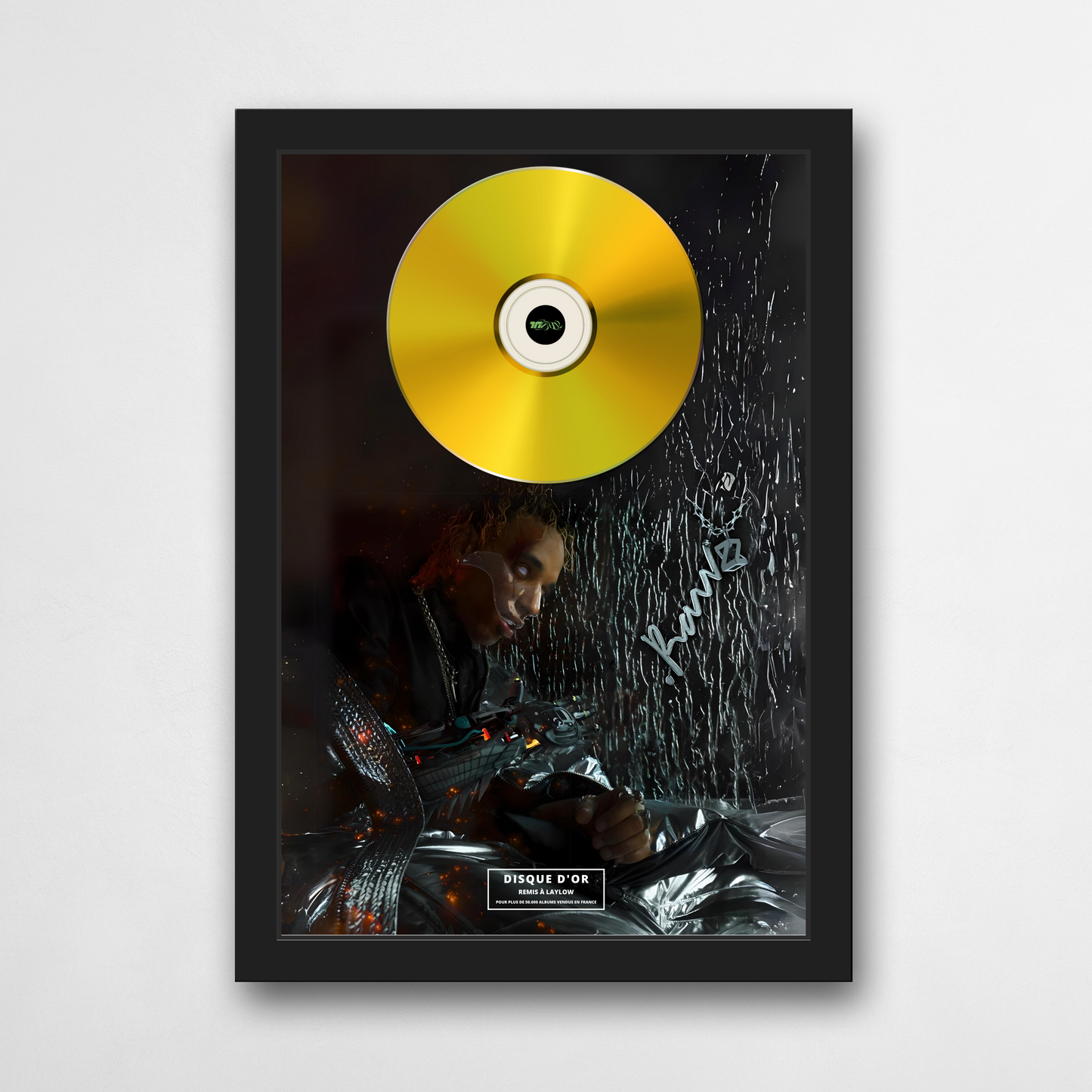 Disque d'or Laylow - RAW-Z | Rapcertif