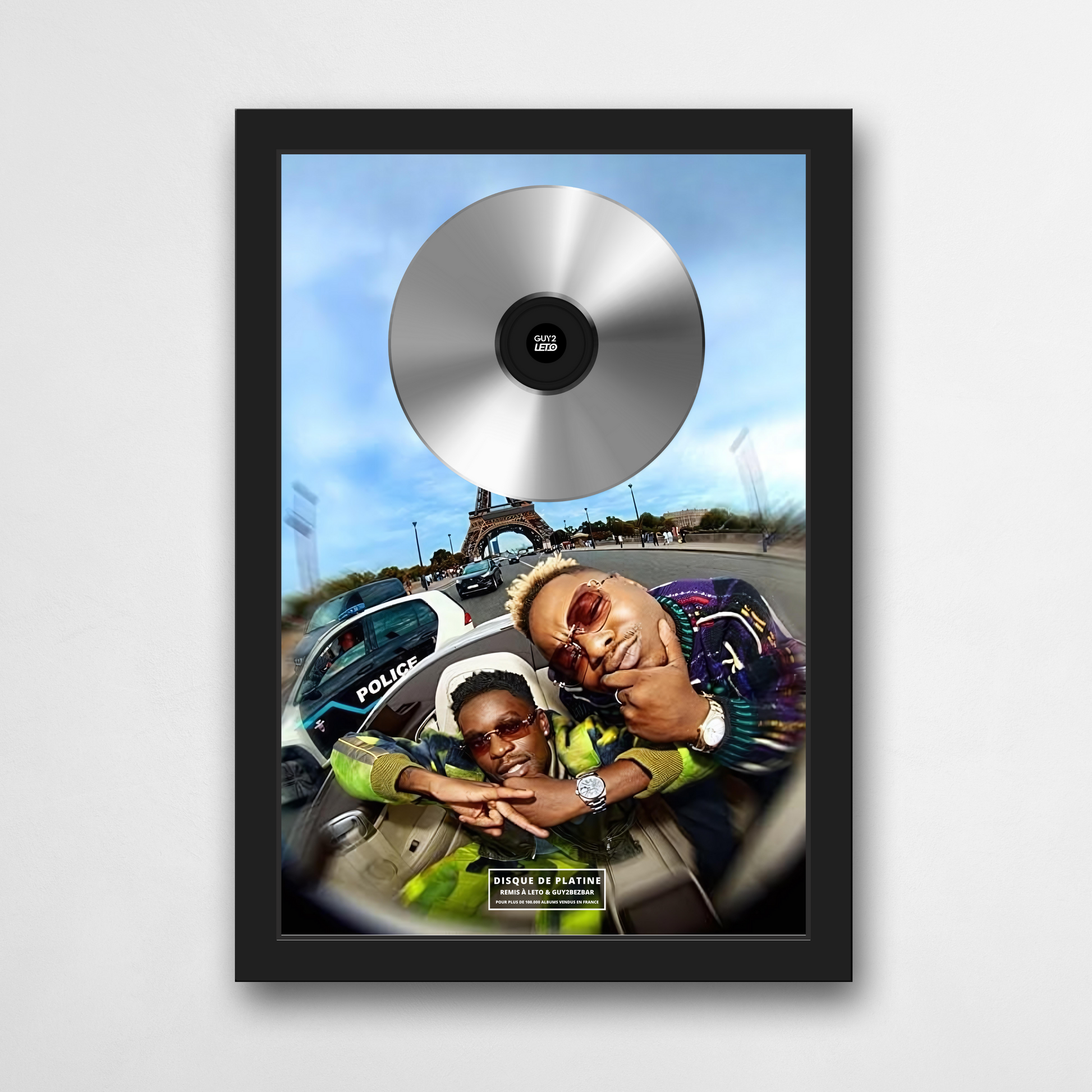 Disque de platine Leto & Guy2Bezbar - Jusqu'aux étoiles | Rapcertif