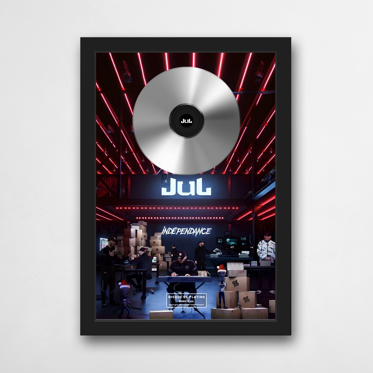 Disque de platine Jul - Indépendance | Rapcertif