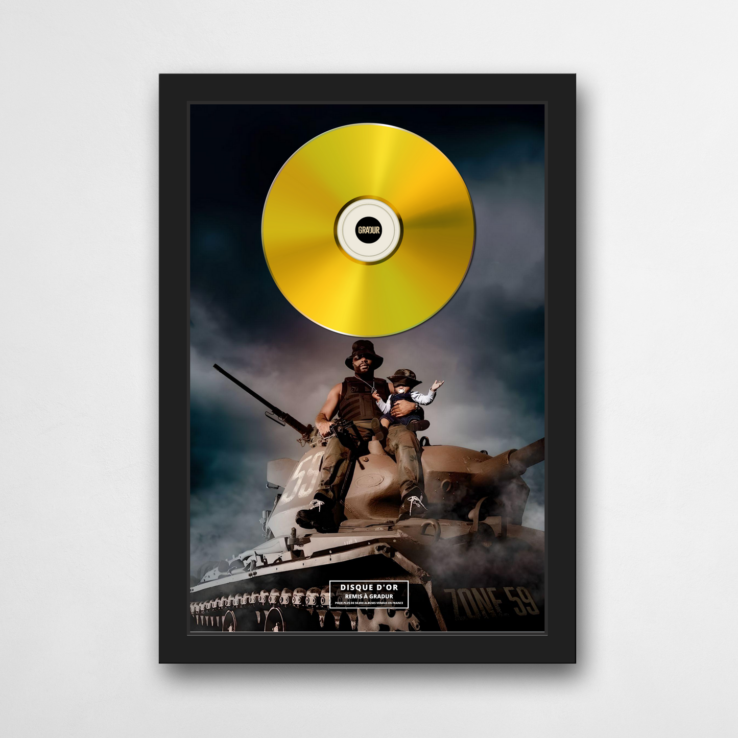 Disque d'or Gradur - Zone 59 | Rapcertif