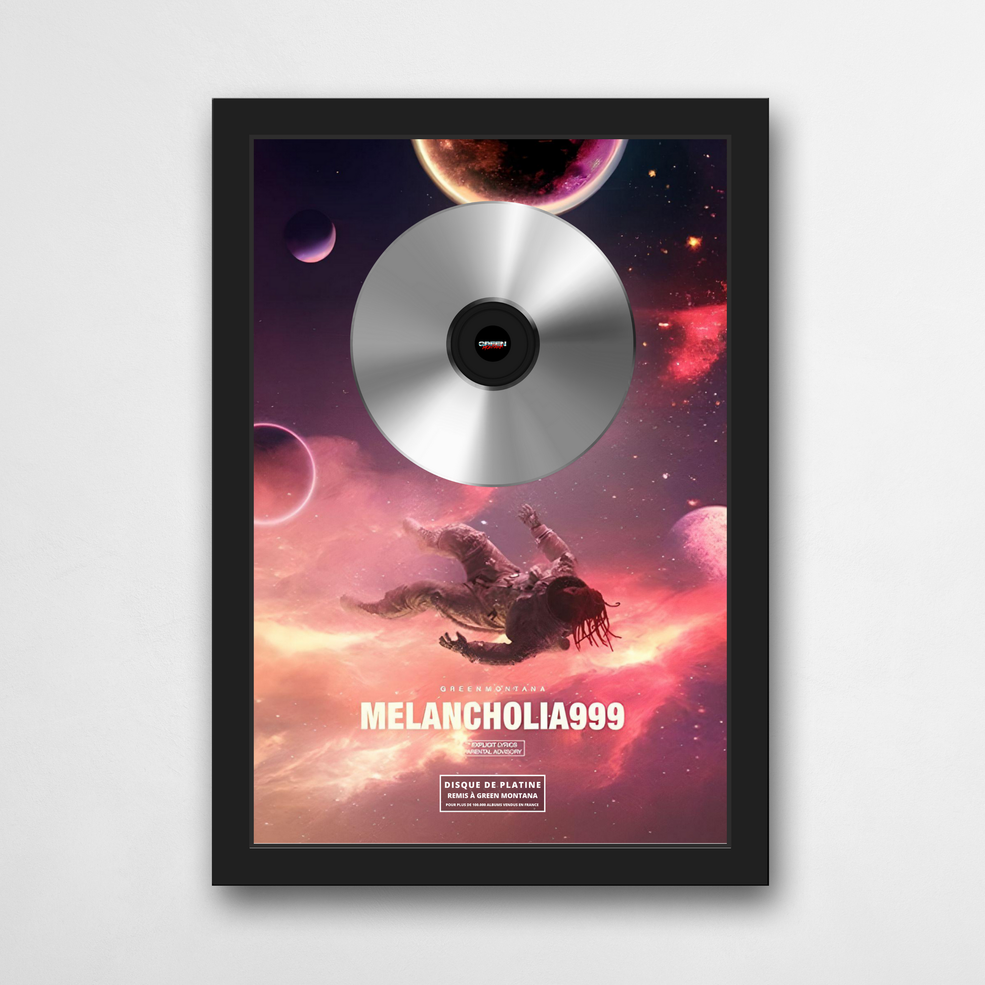 Disque de platine Green Montana - MELANCHOLIA 999 | Rapcertif