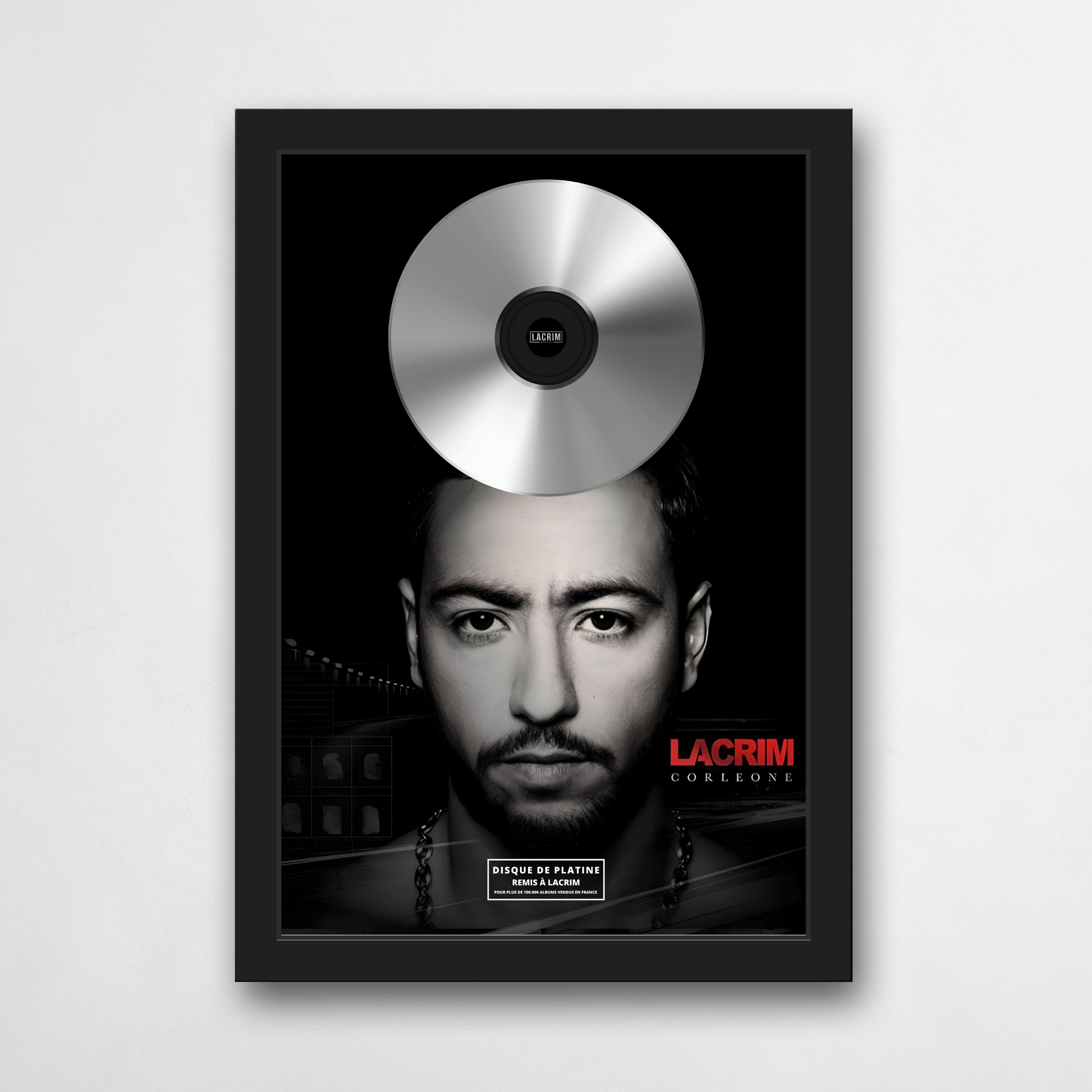 Disque de platine Lacrim - Corleone | Rapcertif