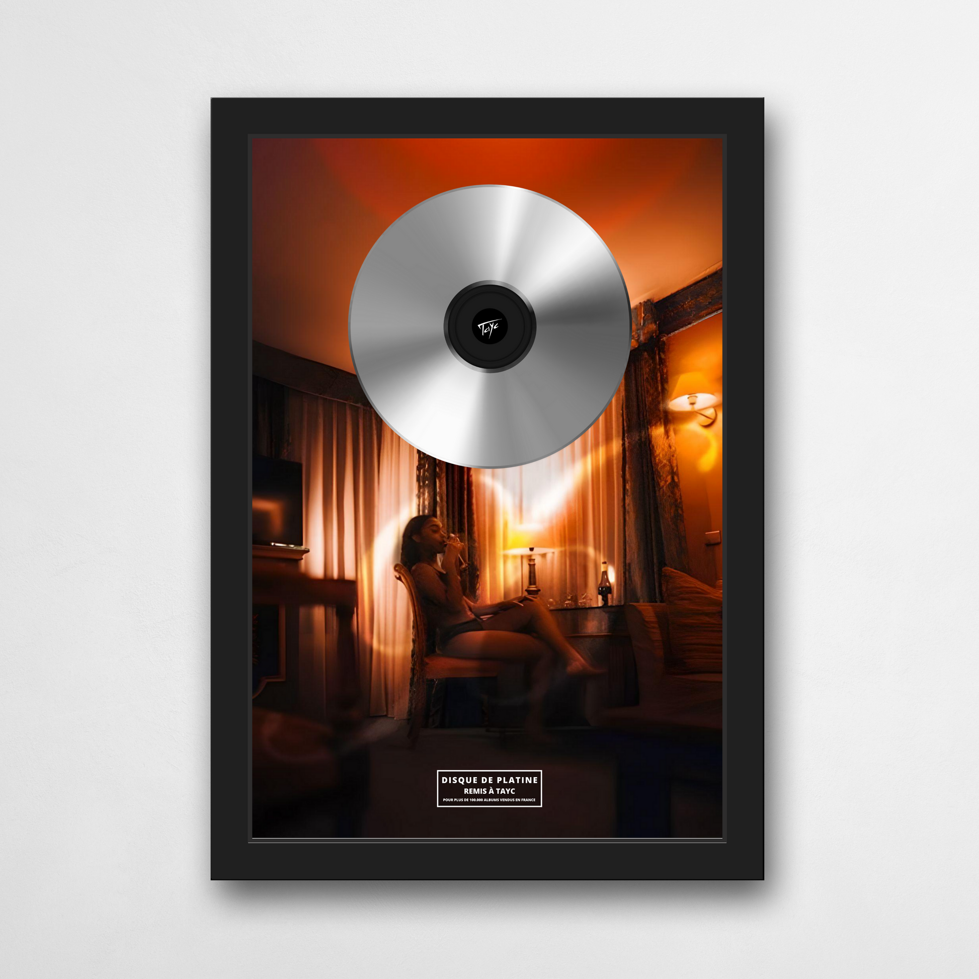 Disque de platine Tayc - Room 96 | Rapcertif