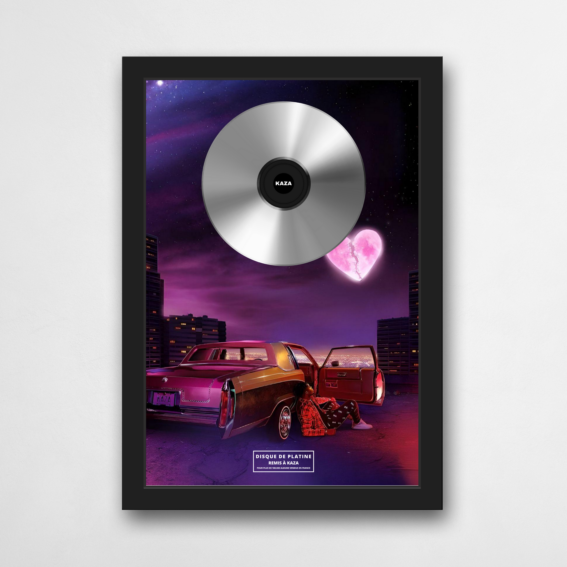 Disque de platine Kaza - HEARTBREAK LIFE | Rapcertif