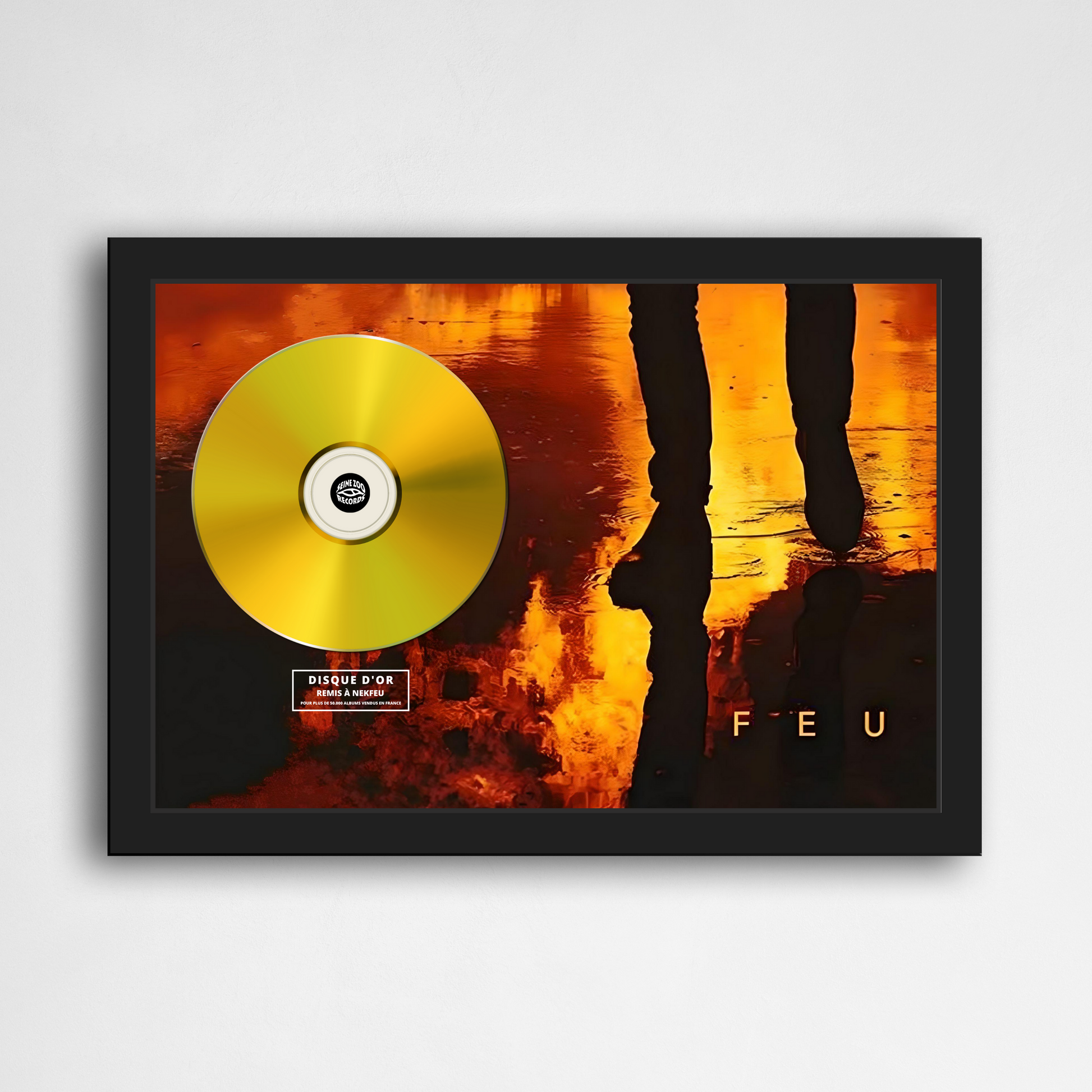Disque d'or Nekfeu - Feu | Rapcertif