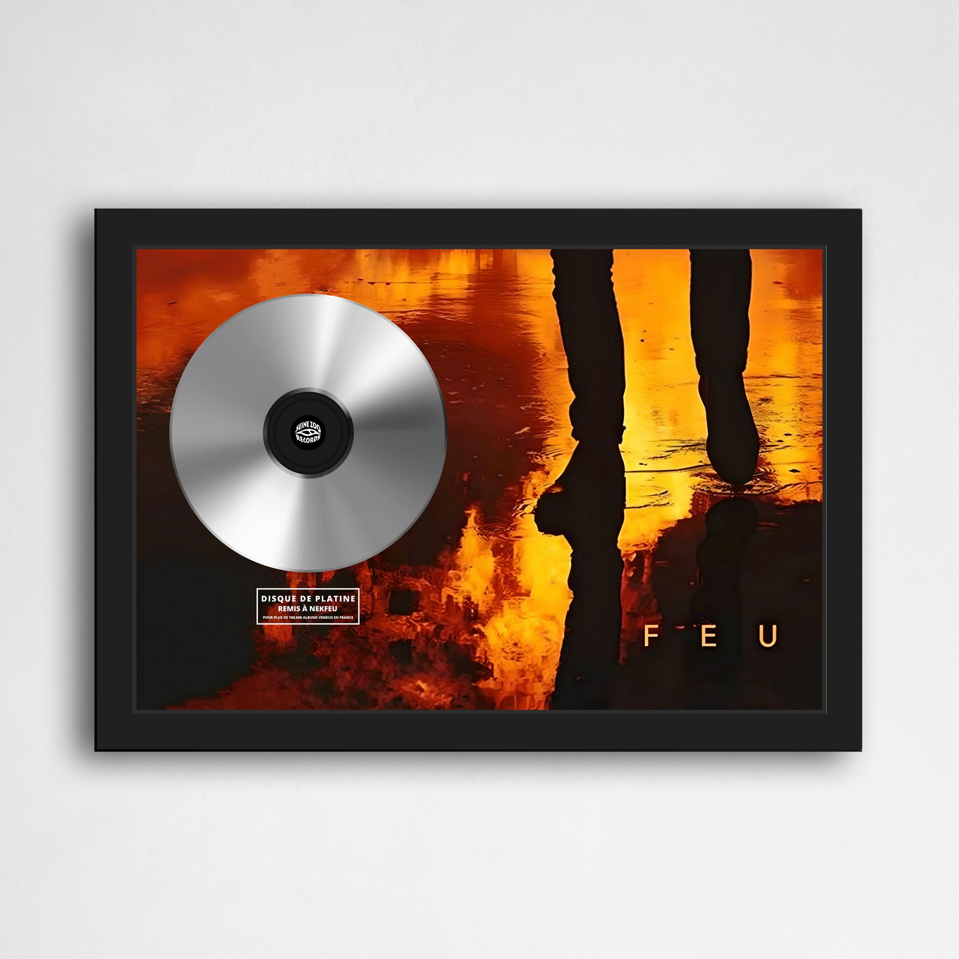 Disque de platine Nekfeu - Feu | Rapcertif