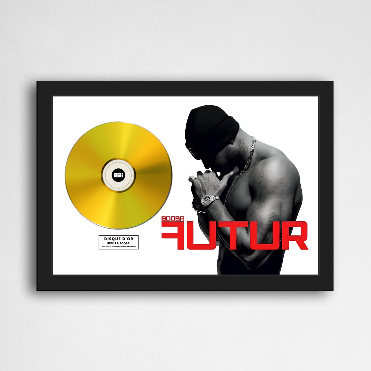 Disque d'or Booba - Futur | Rapcertif