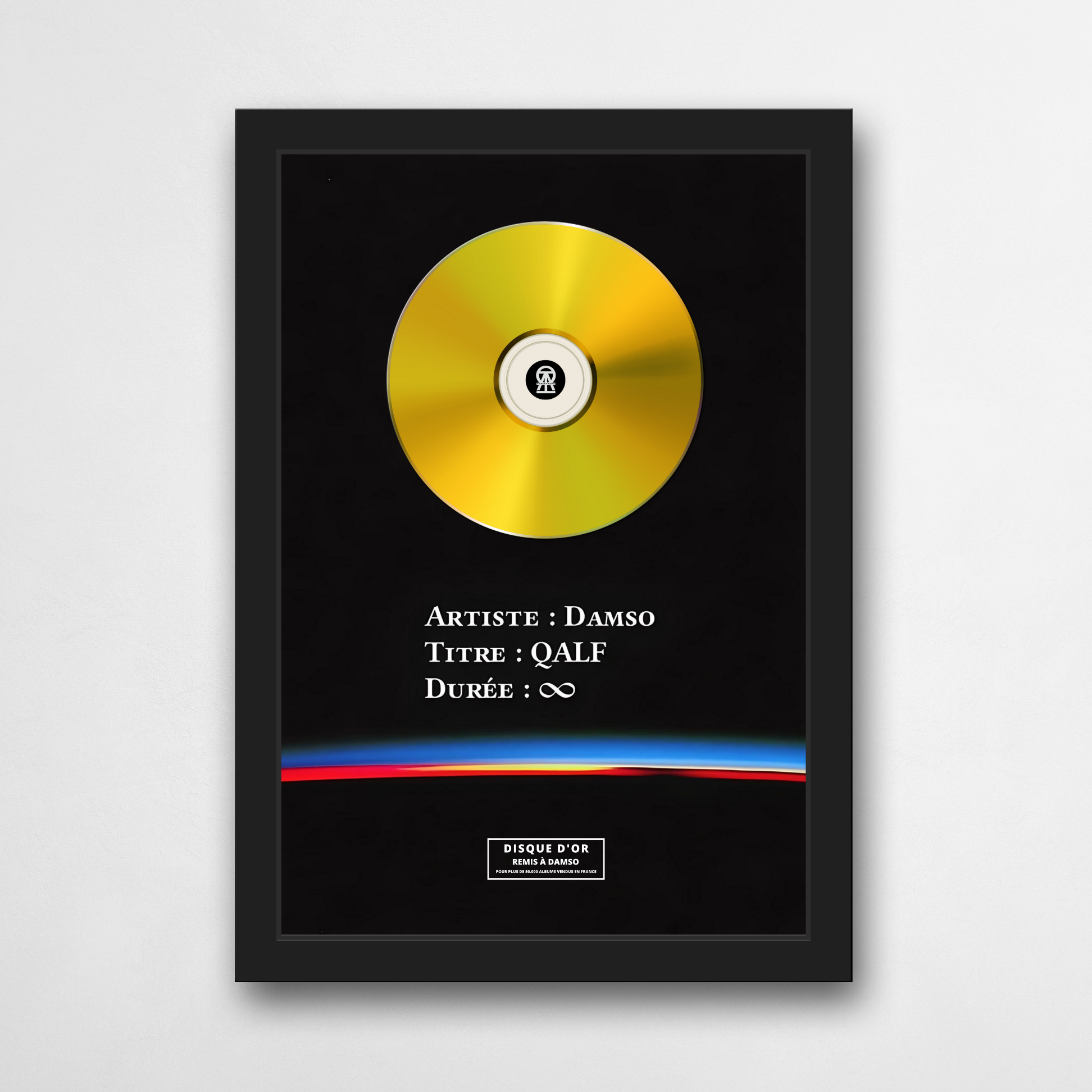Disque d'or Damso -  QUALF infinity | Rapcertif