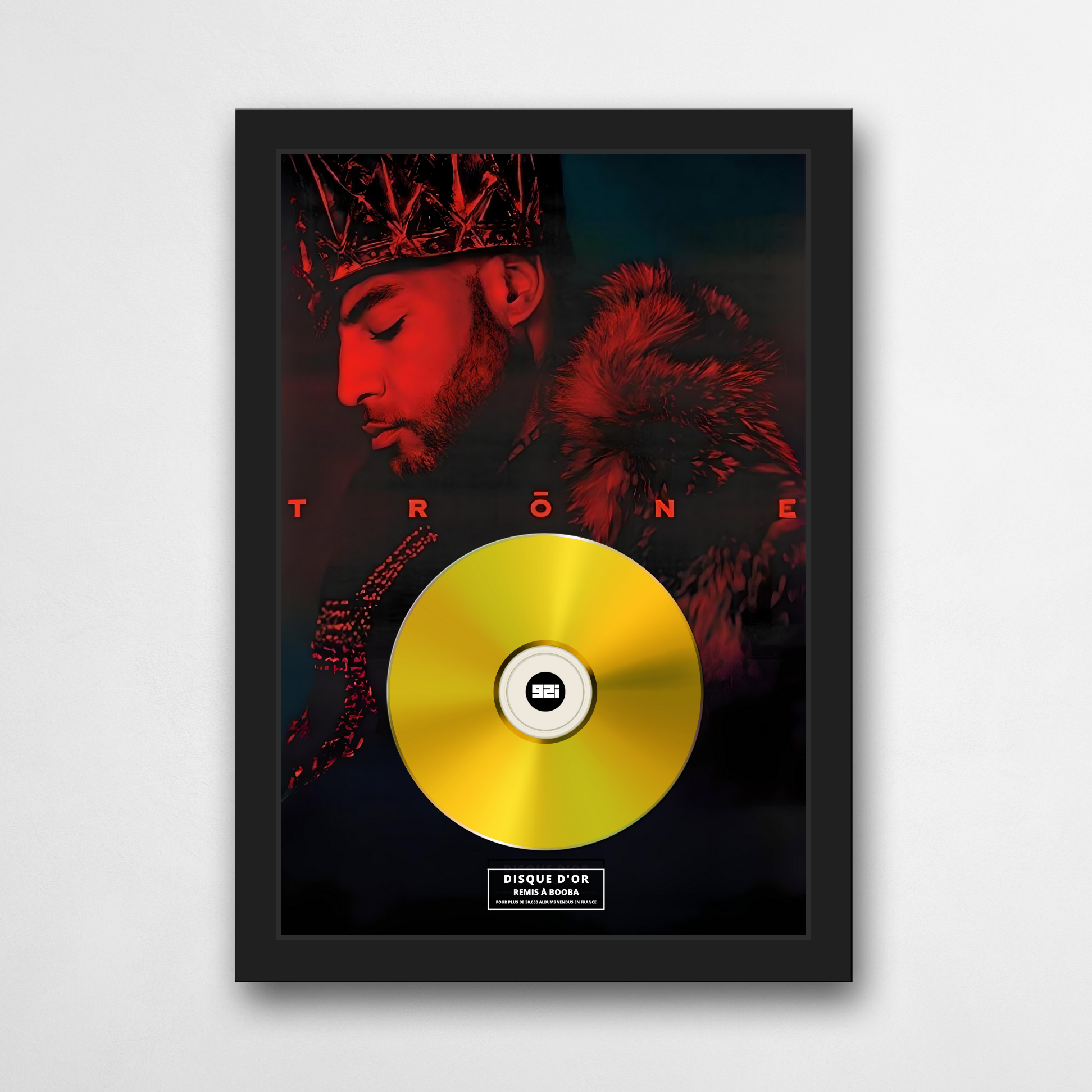 Disque d'or Booba - Trône | Rapcertif