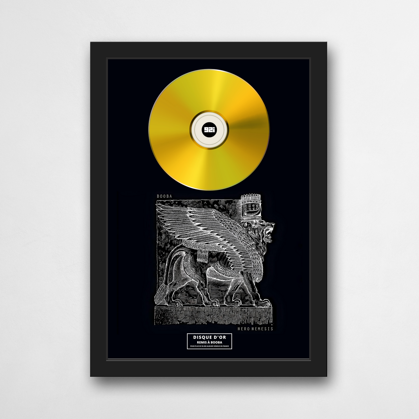 Disque d'or Booba - Nero nemesis | Rapcertif