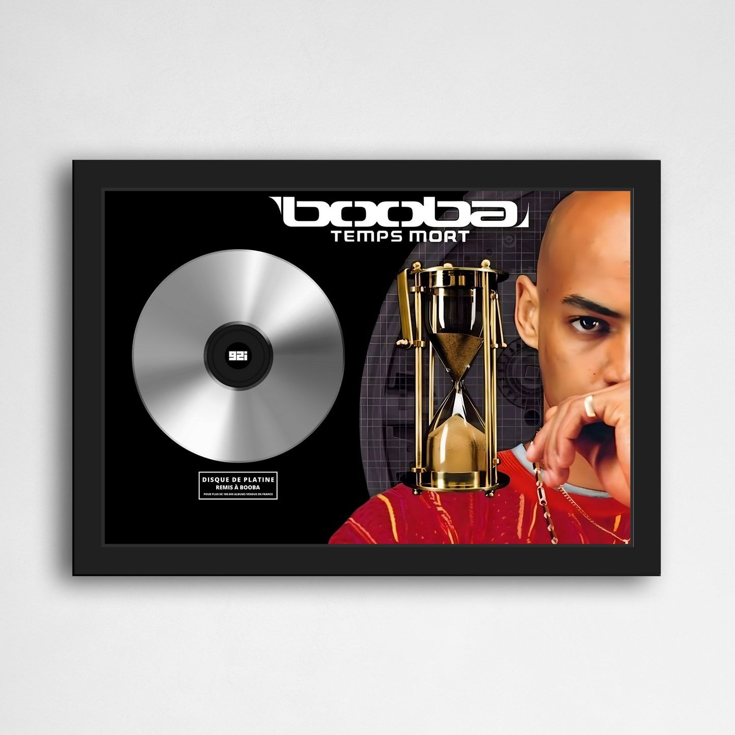 Disque de platine Booba - Temps mort | Rapcertif
