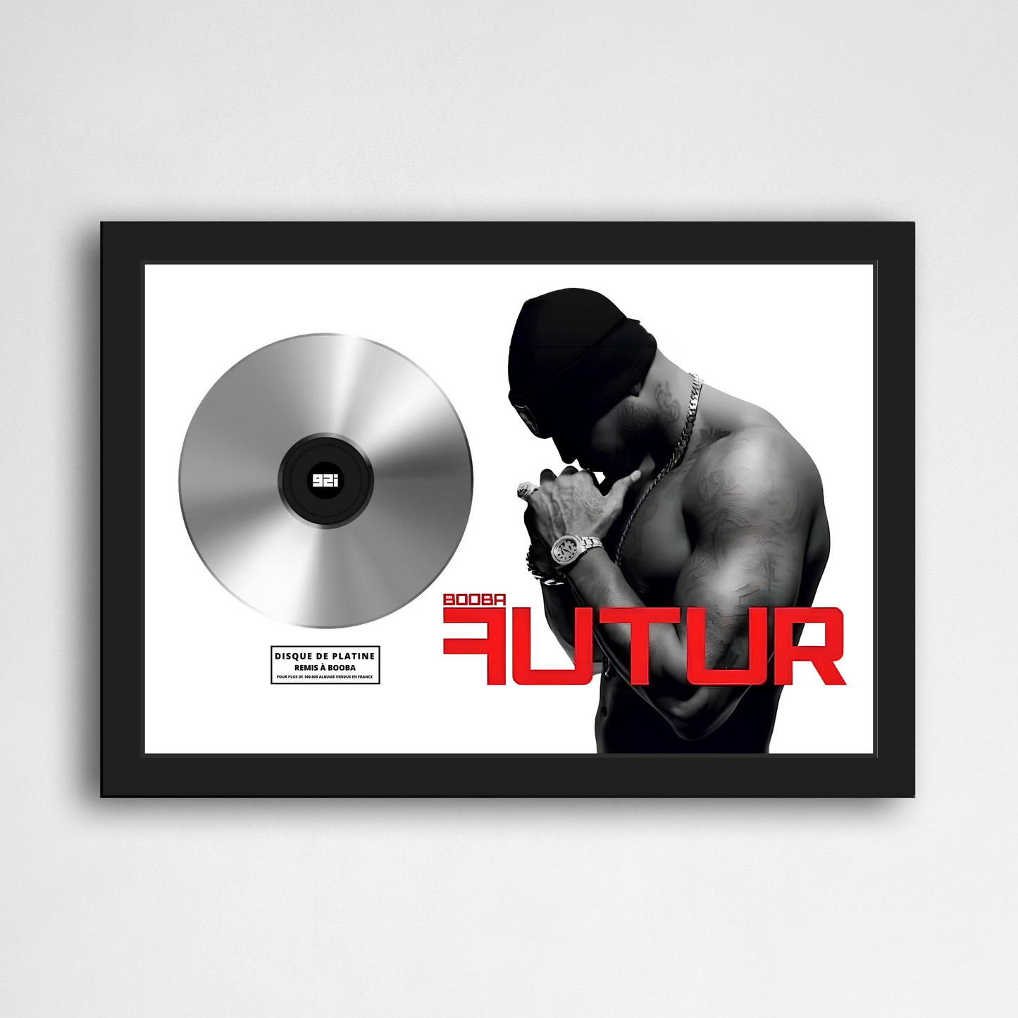 Disque de platine Booba - Futur | Rapcertif