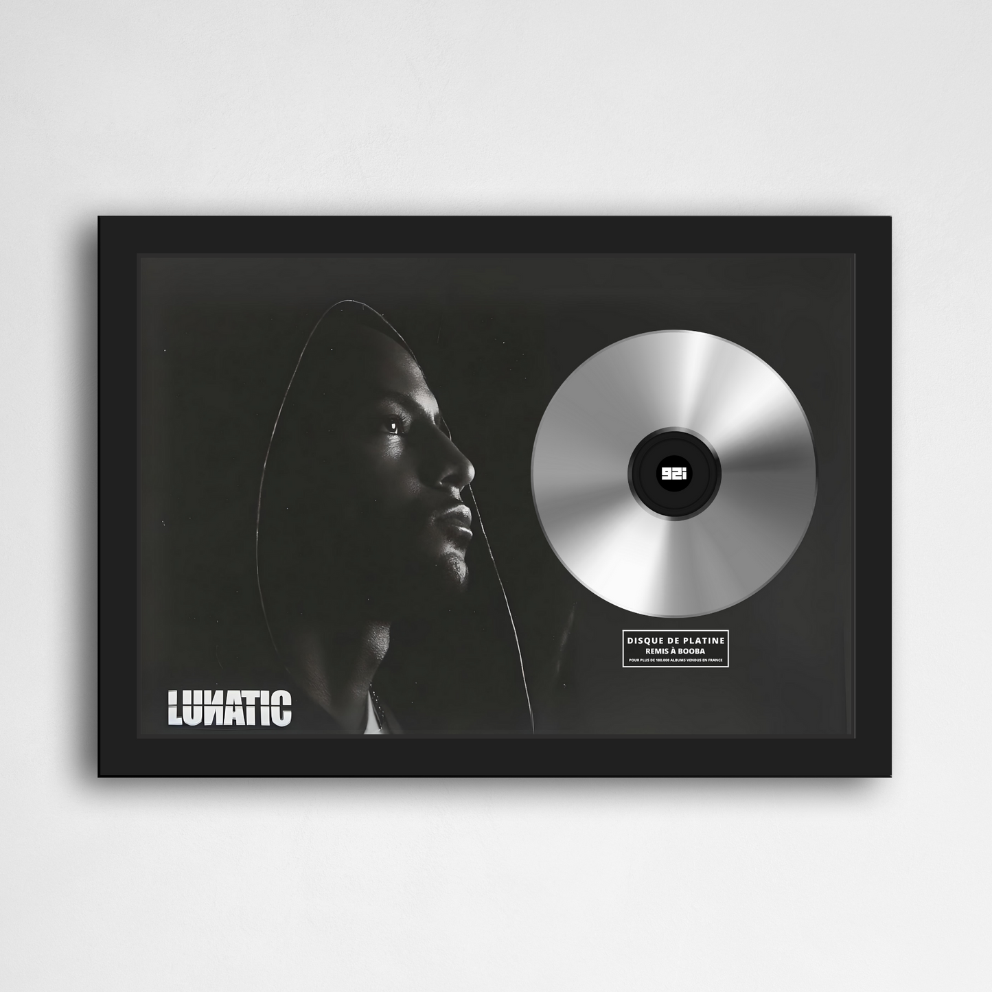 Disque de platine Booba - Lunatic | Rapcertif