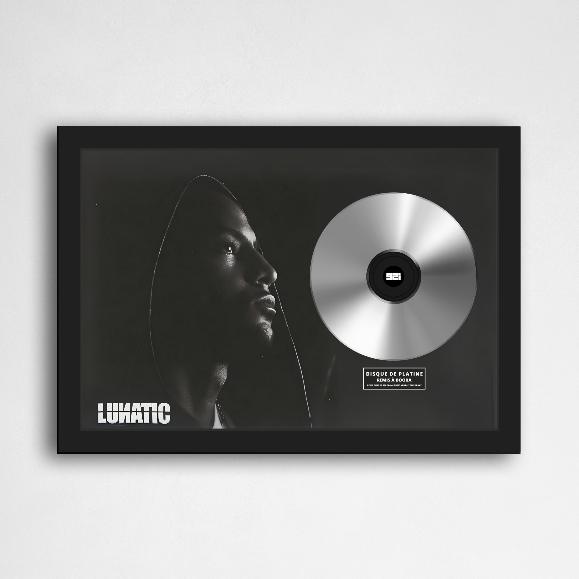 Disque de platine Booba - Lunatic | Rapcertif