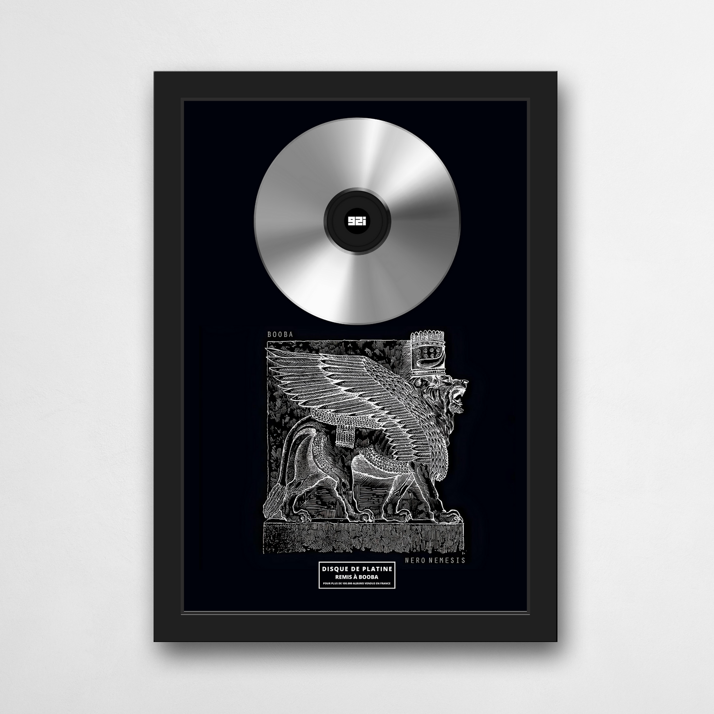 Disque de platine Booba - Nero nemesis | Rapcertif