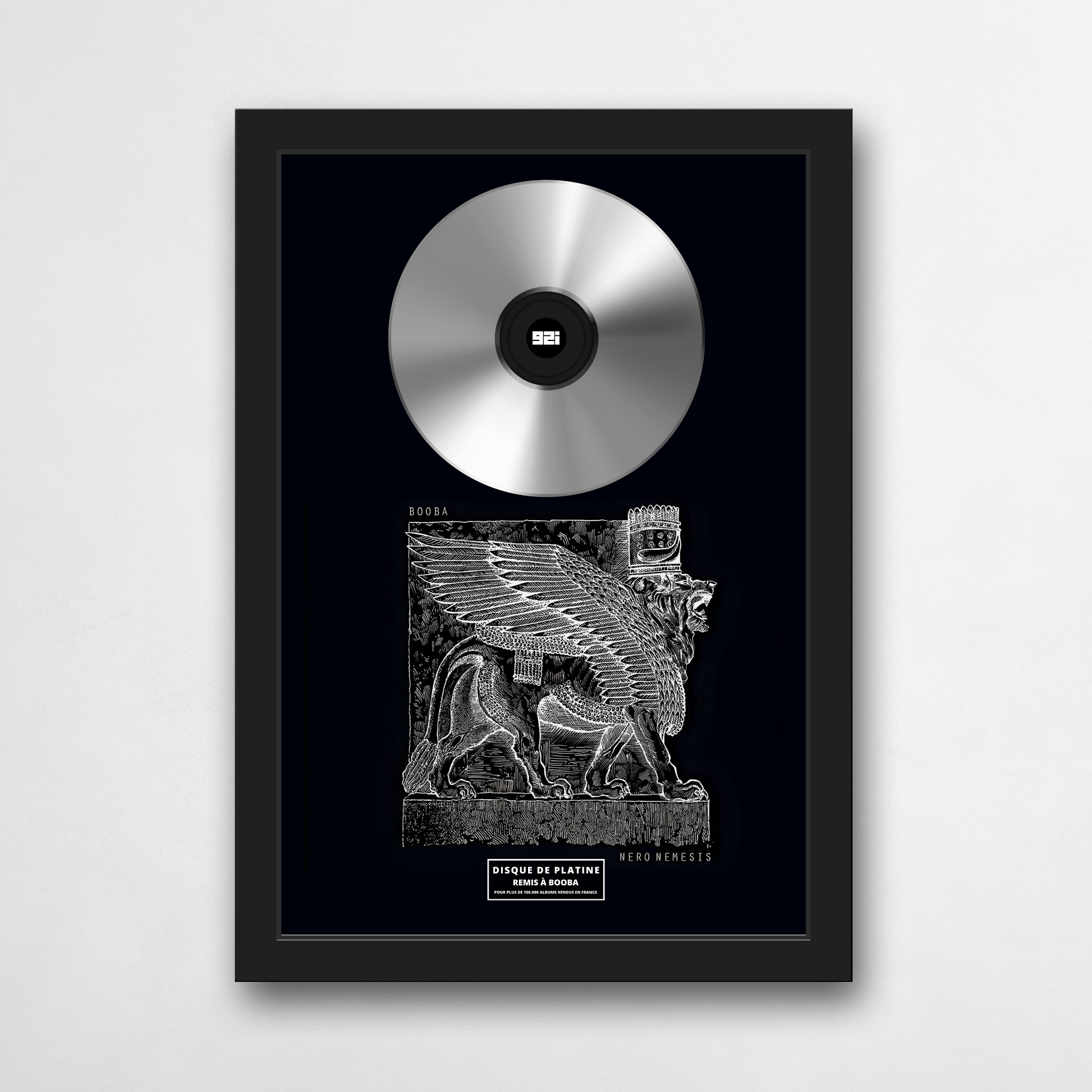 Disque de platine Booba - Nero nemesis | Rapcertif